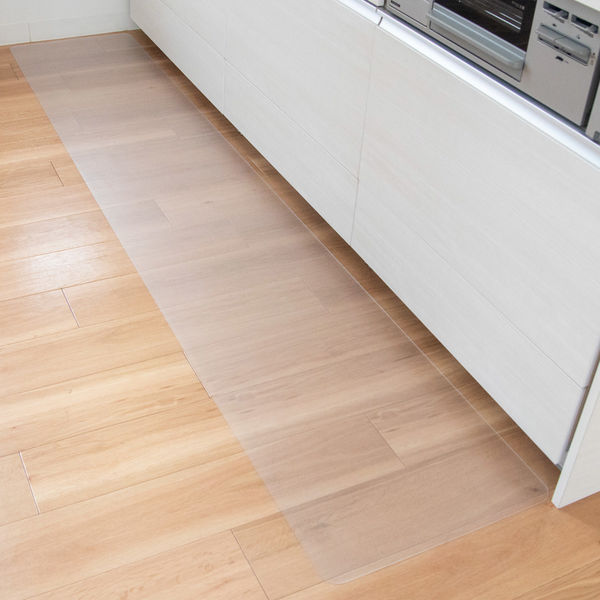 オカ 透明マット キッチンマット 45×240cm クリア 拭ける 58774 オカ 透明マット キッチンマット 45×240cm クリア 拭ける 58774