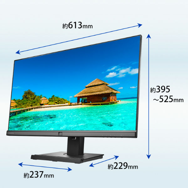 IOデータ機器 27インチワイド液晶ブラック(LCD-BCQ271DB-F) LCD-BCQ271D-Fシリーズ | USB Type-C®搭載＆フリースタイル