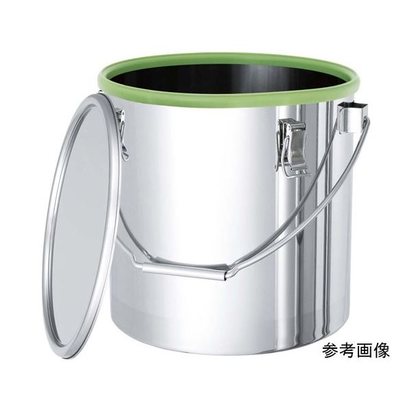 MONOVATE カラーパッキン付吊り下げ式ステンレス密閉容器 緑色 MONOVATE カラーパッキン付吊り下げ式ステンレス密閉容器 緑色