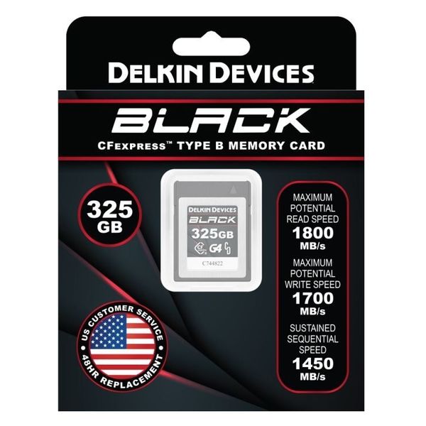 Delkin（デルキン） 325GB BLACK CFexpress Type B G4 メモリーカード 