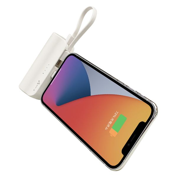 エアージェイ 横型5000mA モバイルバッテリー(Lightning