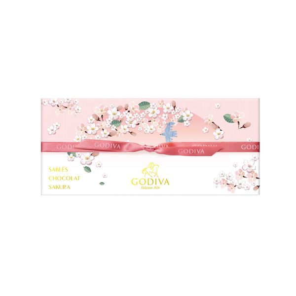 〈GODIVA〉サブレショコラ 桜 9個入 〈季節限定〉1箱 ゴディバ 三越伊勢丹 紙袋付 ホワイトデー 手土産 ギフト