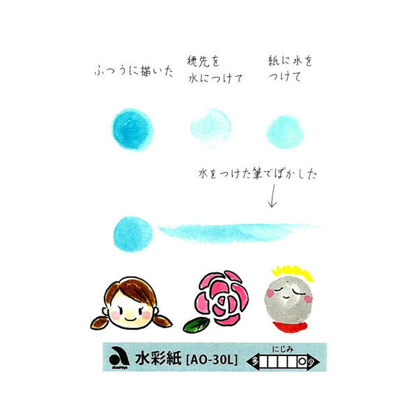 あかしや 本画仙紙はがき三層紙 AO-40L 1パック(10枚) - アスクル