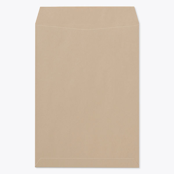 山櫻 クラフト封筒 角2 スミ貼 ナチュラルクラフトCoC 80 00529015 1袋