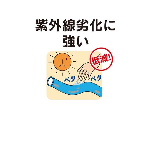 トヨックス 各種ポンプ・園芸・船舶等給水・散水用 デリバーホース 内径12.7mm×外径19mm 長さ100m W-12-100 1本（直送品） -  アスクル