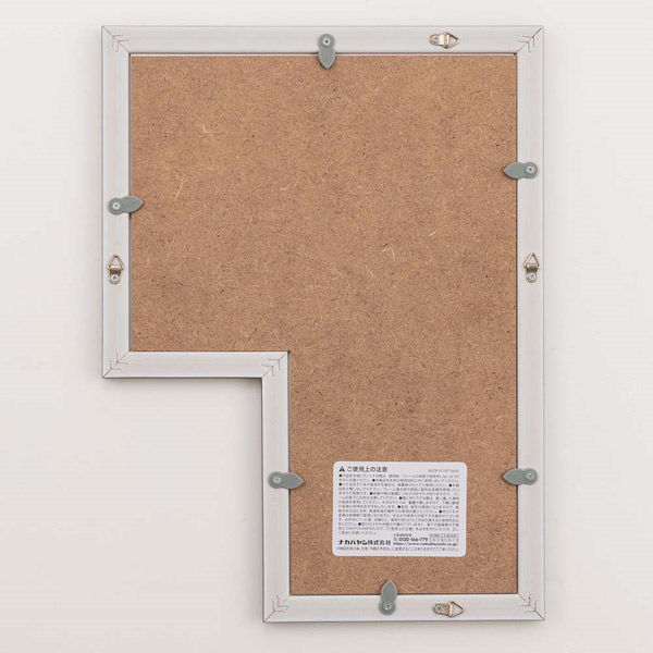 ナカバヤシ 多窓額フォトフレーム L型 2窓[2L+L窓] ブラック F-SP-115