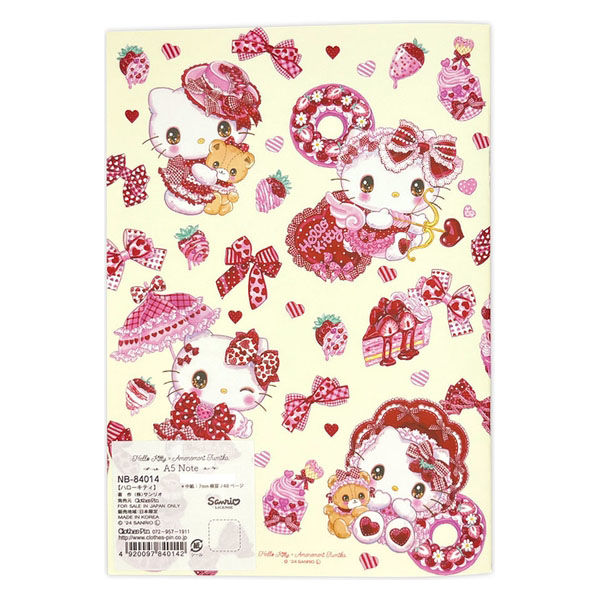 クローズ・ピン 飴ノ森ふみか A5ノート ハローキティ NB84014 1セット