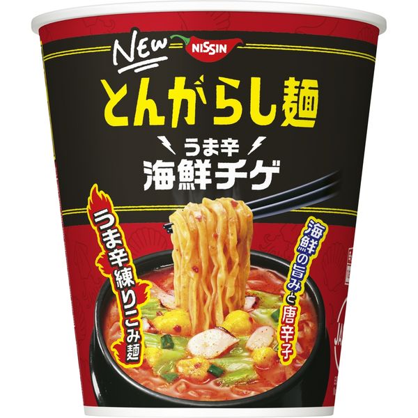 日清食品 日清のとんがらし麺 うま辛海鮮チゲ 1セット（6個