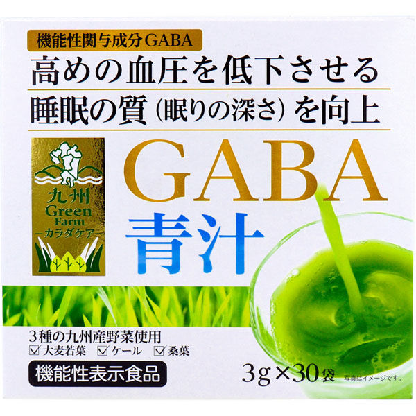 新日配薬品 九州green Farmカラダケア gABA青汁 3g×30袋入 