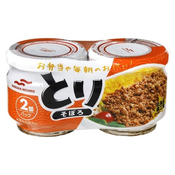 マルハニチロ とりそぼろ（50g×2個）3パック 瓶詰 - アスクル