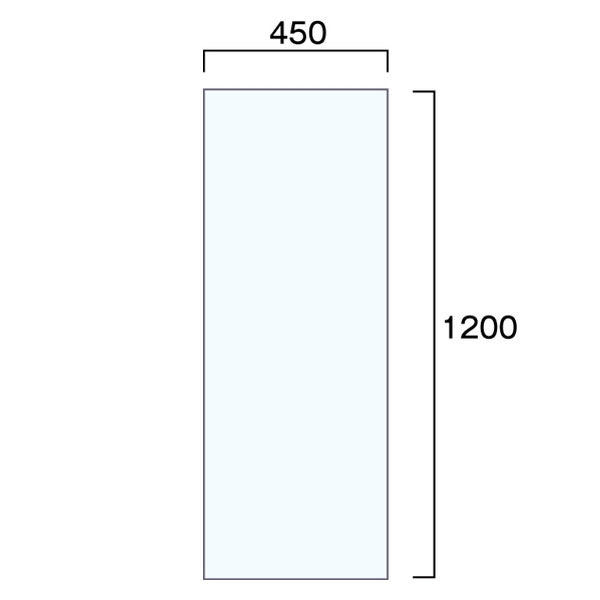 常磐精工 VASK用透明アクリル板1.5mm厚 450×1200mm 450X1200-AC1