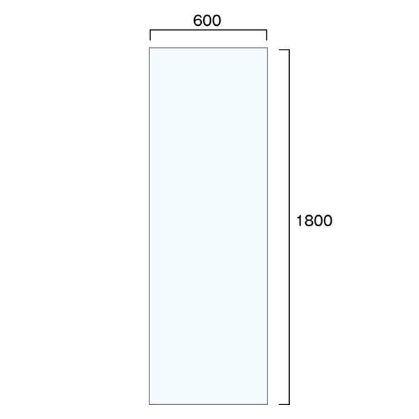 常磐精工 VASK用透明アクリル板1.5mm厚 600×1800mm 600X1800-AC1.5T 1