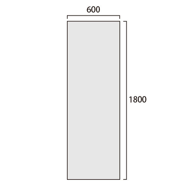 常磐精工 VASK用透明アクリル板1.5mm厚 600×1800 VASKOP-ACC600X1800 1台（直送品） アスクル