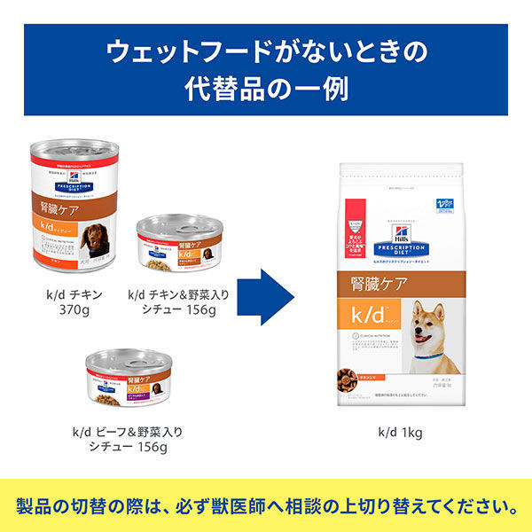 ヒルズ 無かっ 食事療法食 犬用 k/d ケーディー 腎臓ケア 缶 370g×12