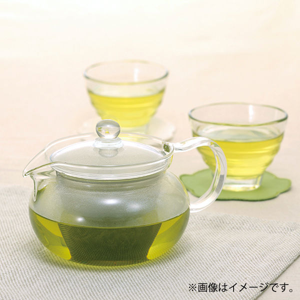 HARIO（ハリオ）耐熱ガラス製 茶茶急須 丸セット（急須 450ml 1個 + カップ 5個）1セット（3個） - アスクル