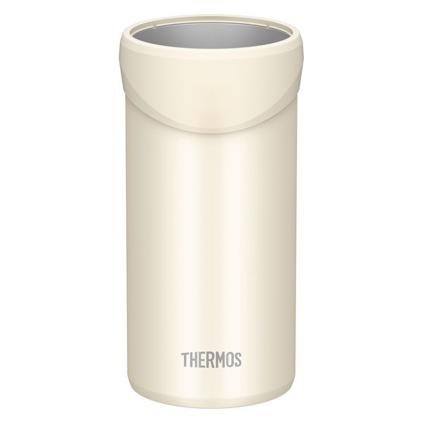 サーモス（THERMOS）保冷缶ホルダー ホワイト 500ml缶用 JDU-500 WH 1個 - アスクル