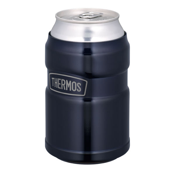 サーモス（THERMOS）保冷缶ホルダー ミッドナイトブルー 350ml缶用 ROD-0021 MDB 1個 - アスクル