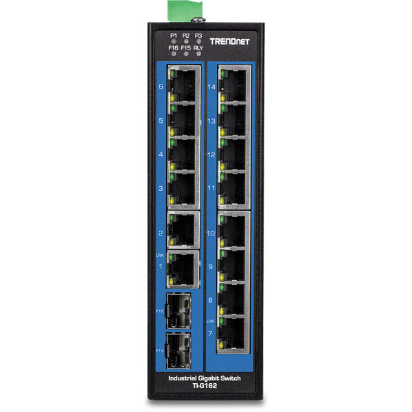 TRENDnet 産業用スイッチングハブ 16ポート SFPスロット付 TI