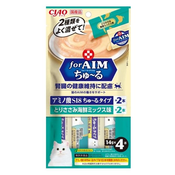 アウトレット】いなば CIAO for AIM ちゅーる 腎臓の健康維持に配慮