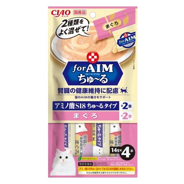 アウトレット】いなば CIAO for AIM ちゅーる 腎臓の健康維持に配慮