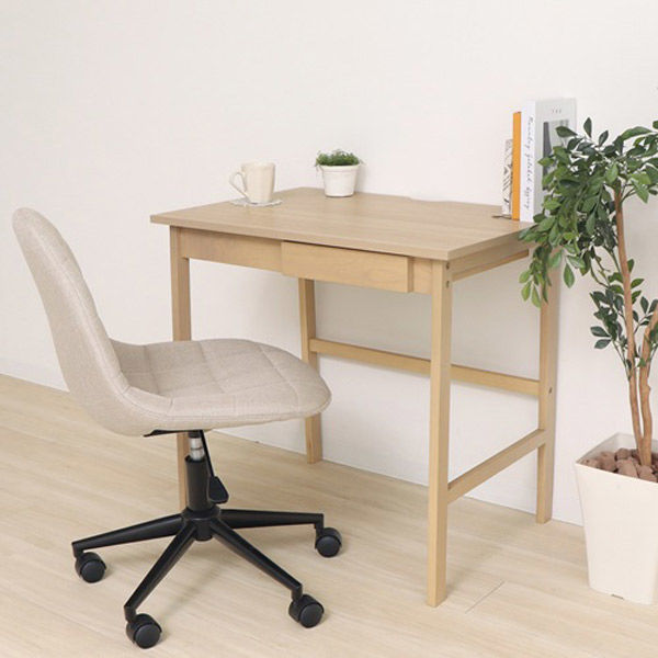 軒先渡し】ヤマソロ () 引き出し付きデスク 幅750×奥行505×高さ700mm