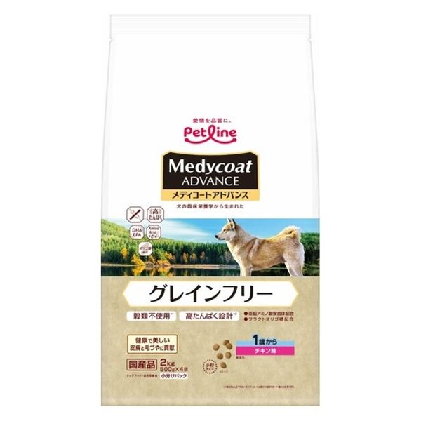 正式的 メディコートアドバンス 国産 チキン味 1歳から グレインフリー ドッグフード