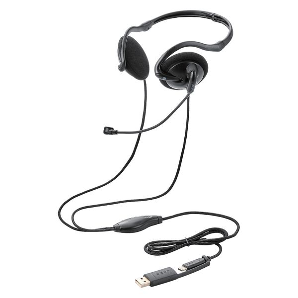 ELECOM ヘッドセット　ヘッドホン Amazon.co.jp: エレコム ヘッドセット USB C & USB-A 折り畳み