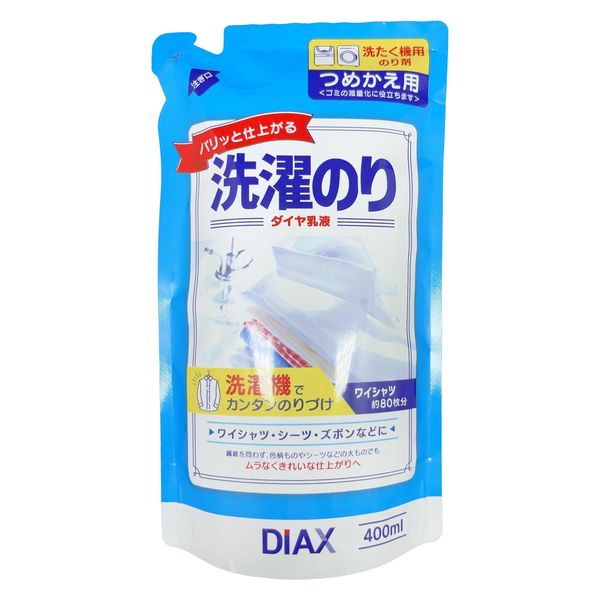 ダイヤ 乳液洗濯のり 詰め替え 400mL 1セット（3個） ダイアックス 