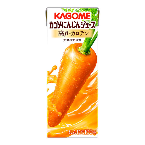 カゴメ にんじんジュース 高β-カロテン 200ml 1セット（48本