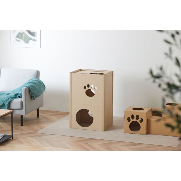 アイリスオーヤマ ねこねこタワー 2段タイプ P-NT2 1個（直送品