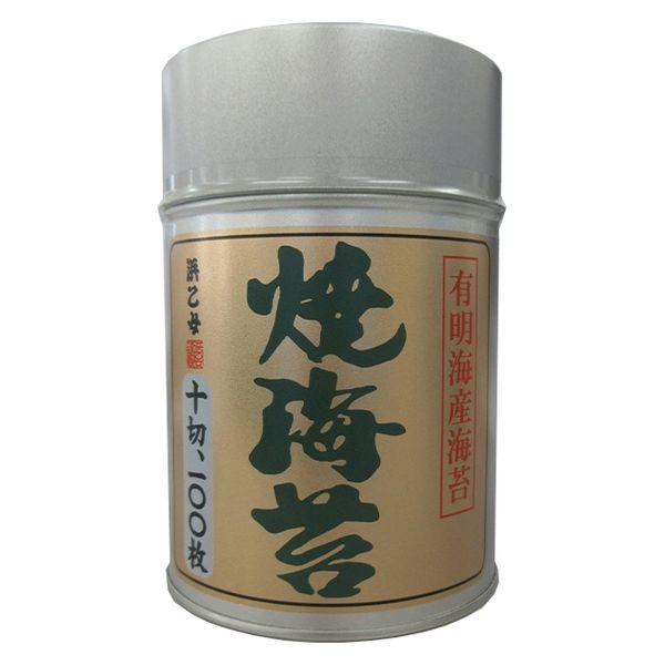 浜乙女 焼海苔 有明海産海苔 10切100枚 1セット（1缶×2） - アスクル