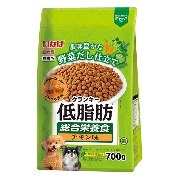 いなば低脂肪クランキー犬 総合栄養食 野菜だし チキン味 国産