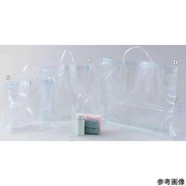 アズワン 透明バッグ 40×40×マチ12cm 10枚 67-4765-04 1セット