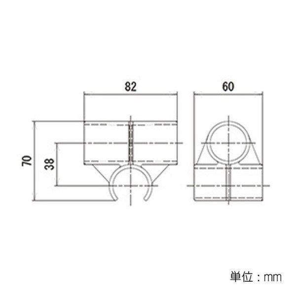 矢崎化工 イレクターΦ32用 プラスチックジョイント クロス(接着固定式