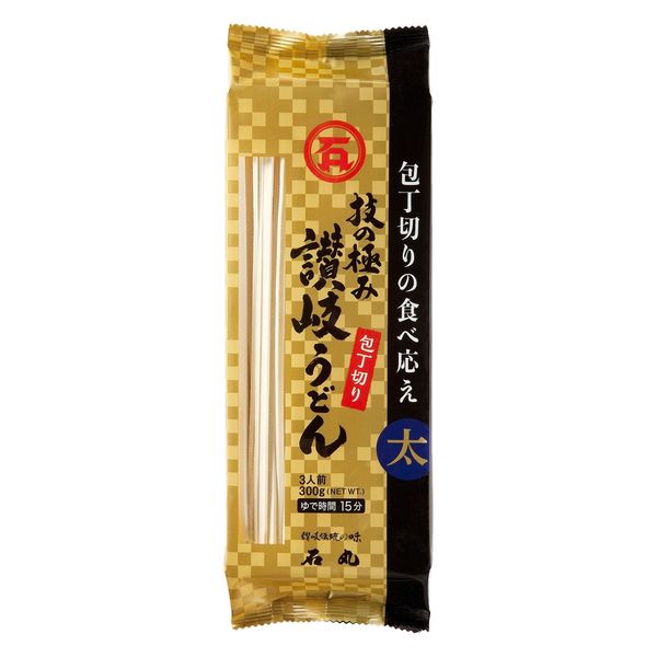 石丸製麺 技の極み 讃岐うどん 包丁切り300g 1セット（1個×3