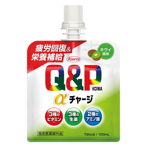 キューピーコーワαチャージ キウイ風味 100mL 1セット(1個×6 キューピーコーワαチャージ キウイ風味 100mL 1セット(1個×6