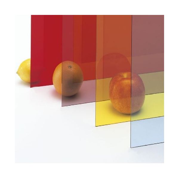 エスコ 320x 545x2mm アクリル板(赤透明) EA440DV-28 1セット(3枚)（直送品）