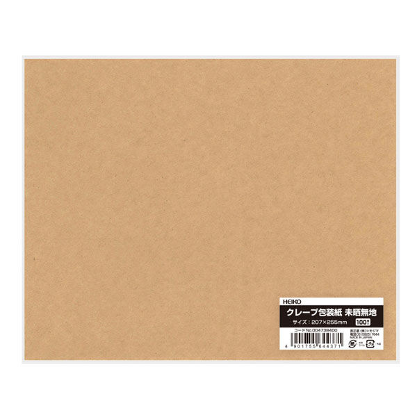 シモジマ クレープ包装紙 未晒無地 4901755644371 1箱(100枚入