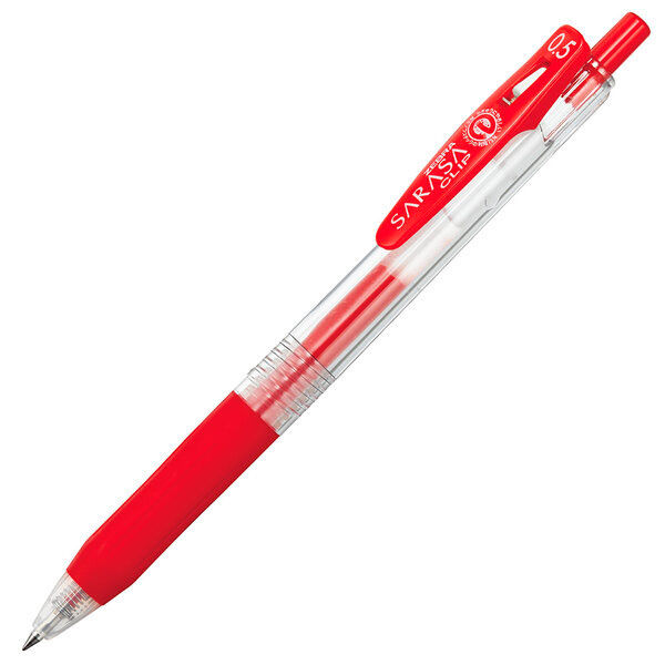 ゼブラ サラサクリップボールペン 0.5mm 赤 レッド P-JJ15-R 1本