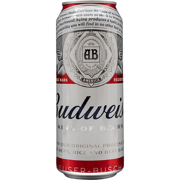 輸入ビール ビール バドワイザー 500ml 1パック（6本） - アスクル
