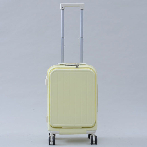K.K物産 超軽量スーツケース フロントオープン 41L イエロー