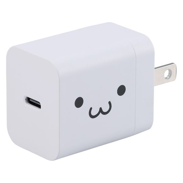 USB充電器 タイプC PD 20W USB-C×1 スマホ タブレット充電 しろ