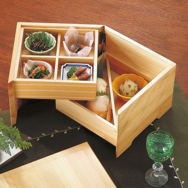 ヤマコー 檜・開き二段弁当 27176 1個(直送品) ヤマコー 檜・開き二段弁当 27176 1個(直送品)