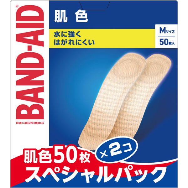 大容量】バンドエイド 肌色 Mサイズ 50枚×2個 953844 1セット