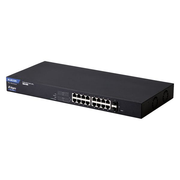 スイッチングハブ 16ポート ギガ PoE WEBスマート 大容量 3年