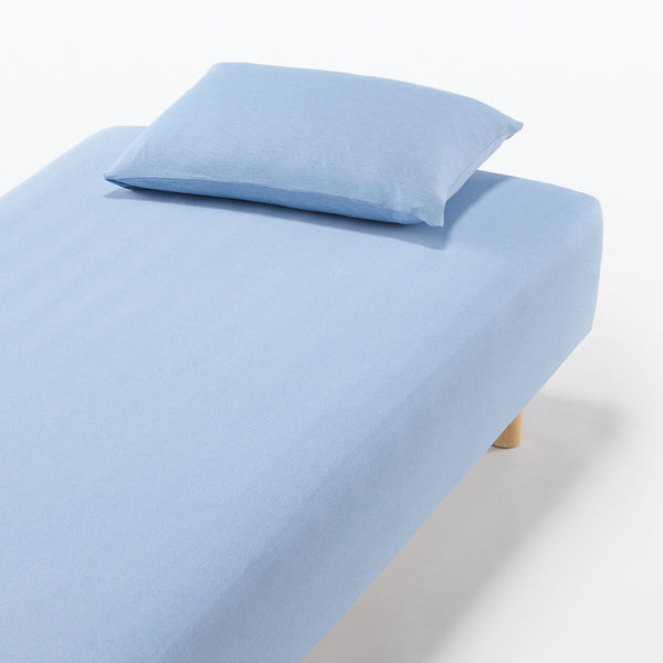 無印良品 MUJI ネイビー ボックスシーツ ダブル用 Amazon｜MUJI 無印良品 着脱しやすいあたたかボックスシーツ