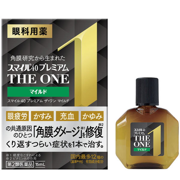 [宅送] スマイル40 目薬 ライオン 15ml マイルド ONE THE プレミアム 目薬