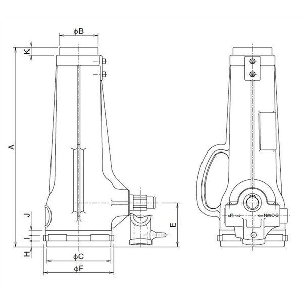 大阪ジャッキ製作所 ジャーナルジャッキ JJ-2513 1PC（直送品） - アスクル