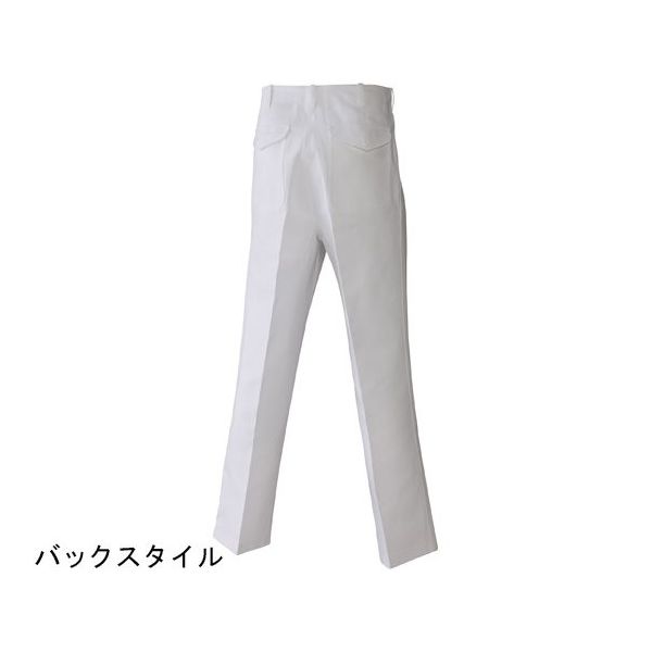 日の丸繊維 男性用白ズボン 綿100% ホワイト M 65-1702-56 1着（直送品
