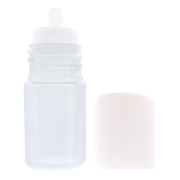 金鵄製作所 ソフト点眼瓶 5mL点眼容器 本体色:透明 キャップ色:白